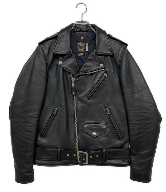 ショット ライダースジャケット ダブルライダ-ス 7164 ブラック メンズ SIZE 36 SCHOTT