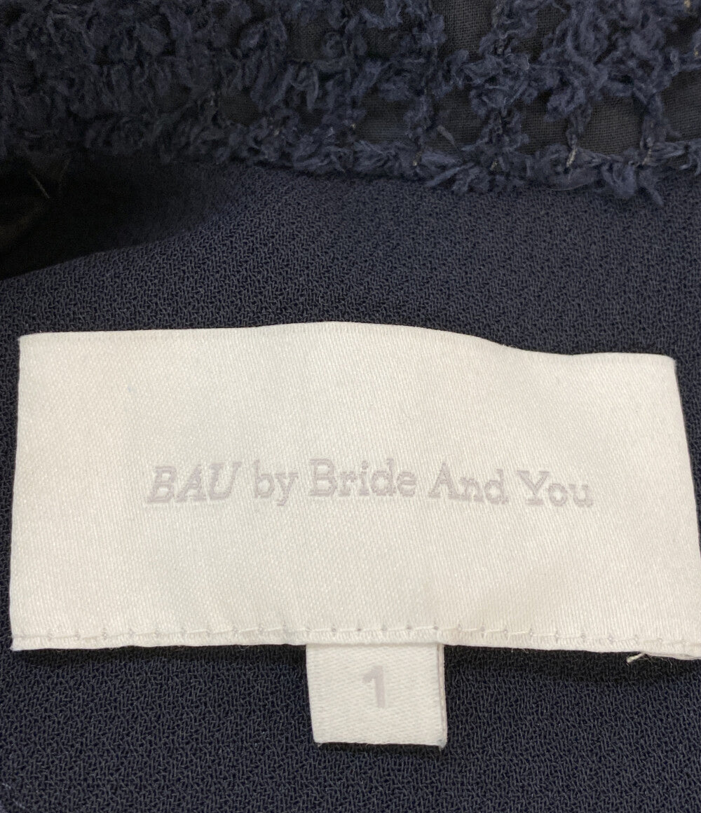 BAU by　Bride And You ビーエイユーバイブライドアンドユー 半袖ワンピース リボン レディース SIZE １