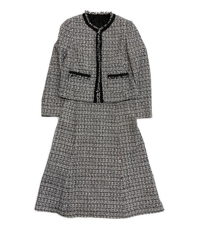 アナイ 美品 ワンピースセットアップ フリンジツイード 102321-10-070-98-360 レディース SIZE 36 ANAYI