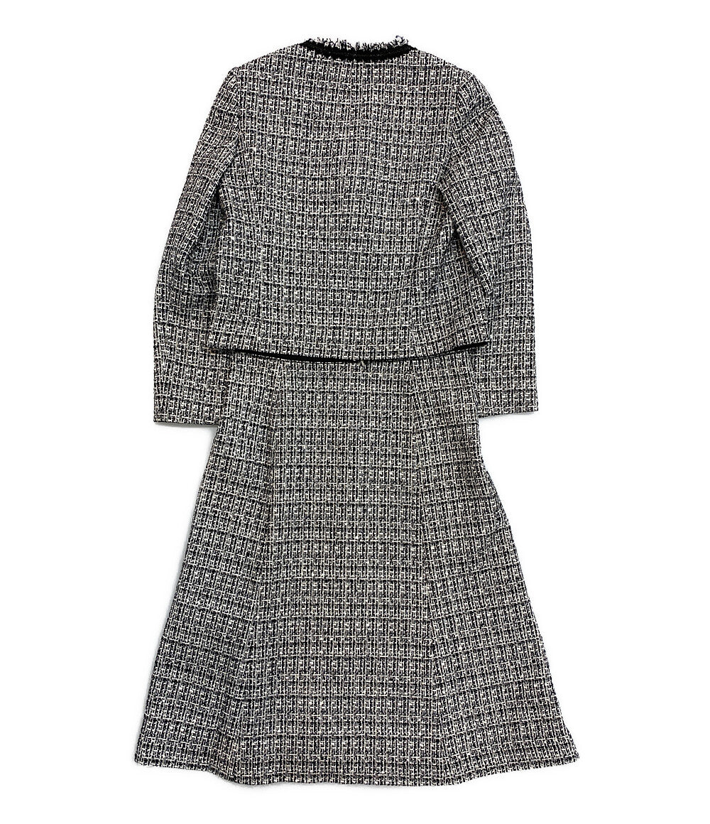 アナイ 美品 ワンピースセットアップ フリンジツイード 102321-10-070-98-360 レディース SIZE 36 ANAYI