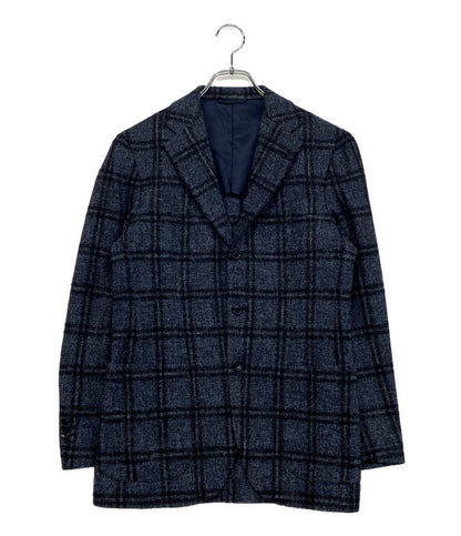 ビームスエフ ジャケット ウィンドウペン ブルー メンズ SIZE 44 BEAMS F