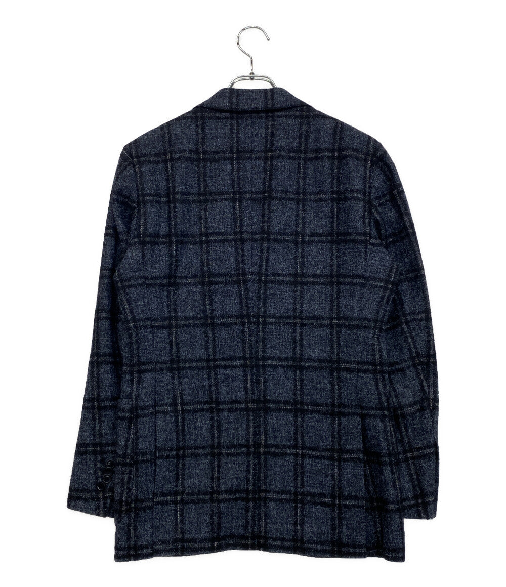 ビームスエフ ジャケット ウィンドウペン ブルー メンズ SIZE 44 BEAMS