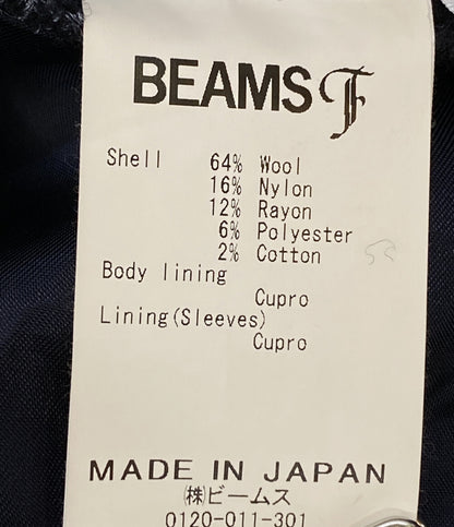 ビームスエフ ジャケット ウィンドウペン ブルー メンズ SIZE 44 BEAMS F
