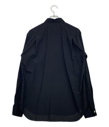 コムデギャルソンオムプリュス 長袖シャツ 2024SS ポリ縮シャツ BLK メンズ SIZE S COMME des GARCONS HOMME PLUS