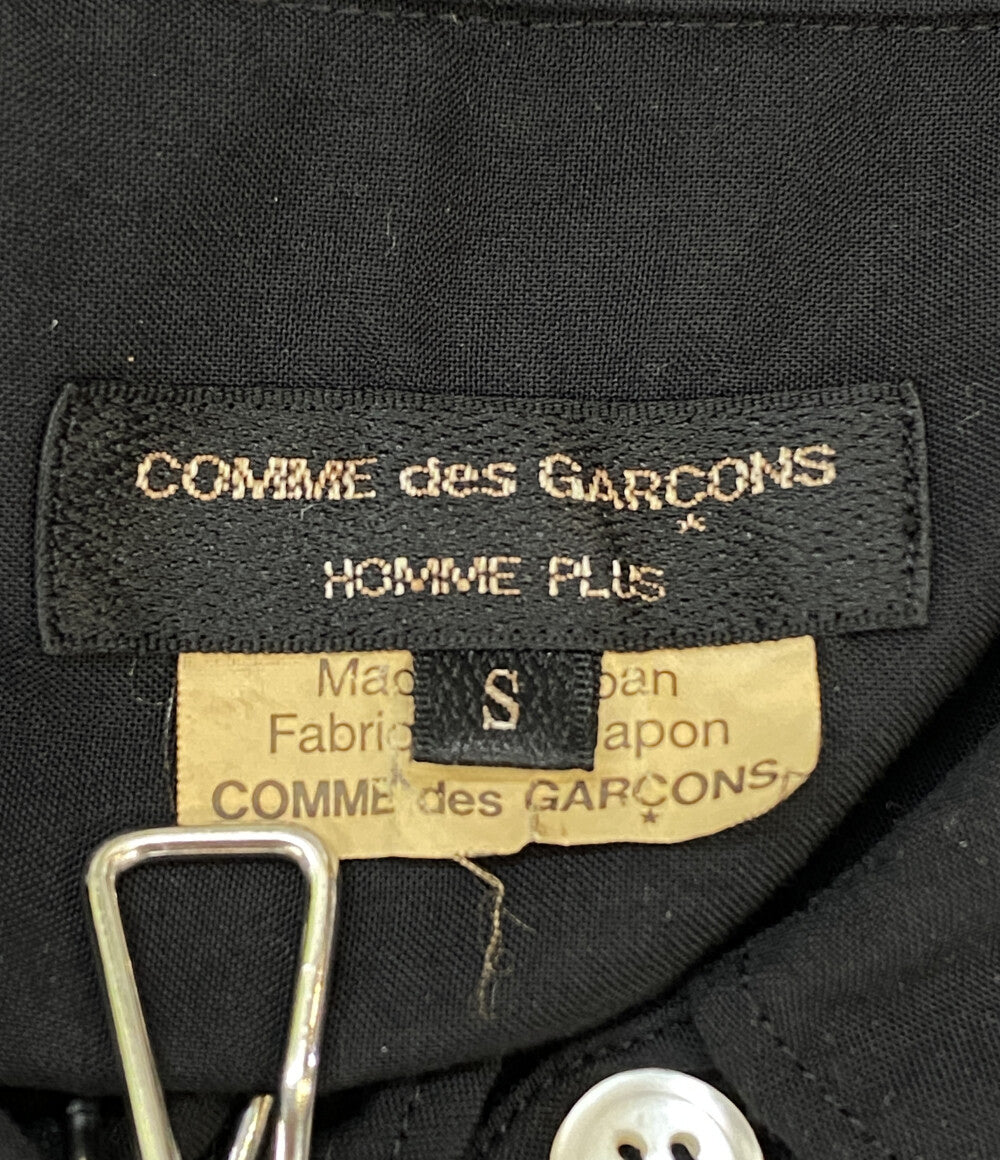 コムデギャルソンオムプリュス 長袖シャツ 2024SS ポリ縮シャツ BLK メンズ SIZE S COMME des GARCONS HOMME PLUS