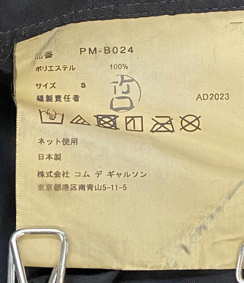 コムデギャルソンオムプリュス 長袖シャツ 2024SS ポリ縮シャツ BLK メンズ SIZE S COMME des GARCONS HOMME PLUS