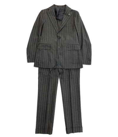 タリアトーレ 美品 スーツ グレー ストライプ 2SBM22BOS メンズ SIZE 44/7R TAGLIATORE