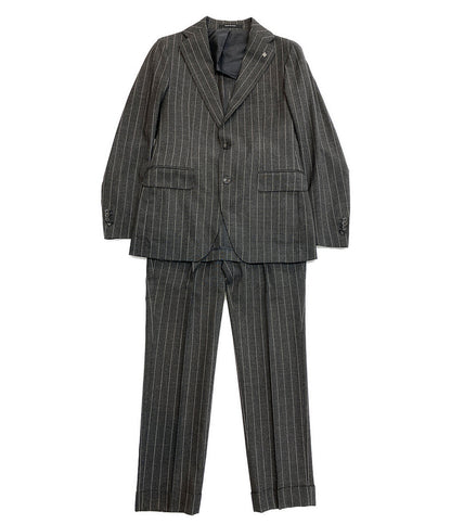 タリアトーレ 美品 スーツ グレー ストライプ 2SBM22BOS メンズ SIZE 44/7R TAGLIATORE