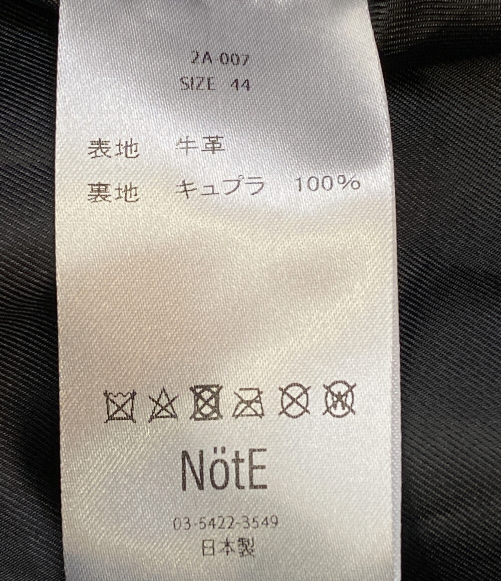 ノート ライダースジャケット オーバーサイズ ブラック 2S-0078054000202461 2A-007 メンズ SIZE 44 NotE