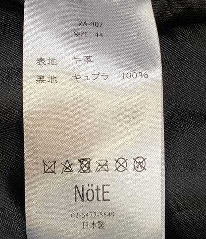 ノート ライダースジャケット オーバーサイズ ブラック 2S-0078054000202461 2A-007 メンズ SIZE 44 NotE