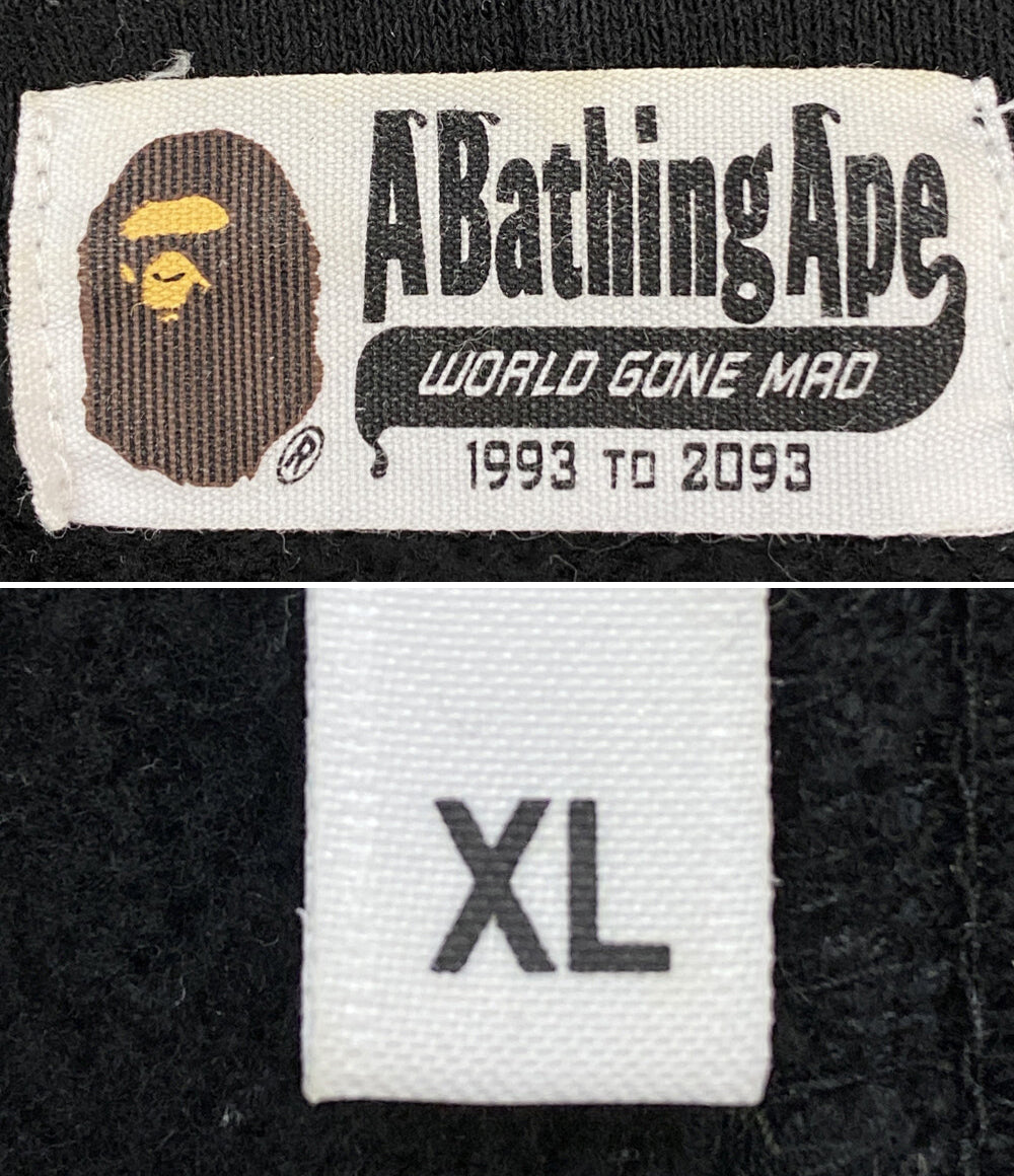 アベイシングエイプ パーカー 001PPD301001X ブラック メンズ SIZE XL A BATHING APE