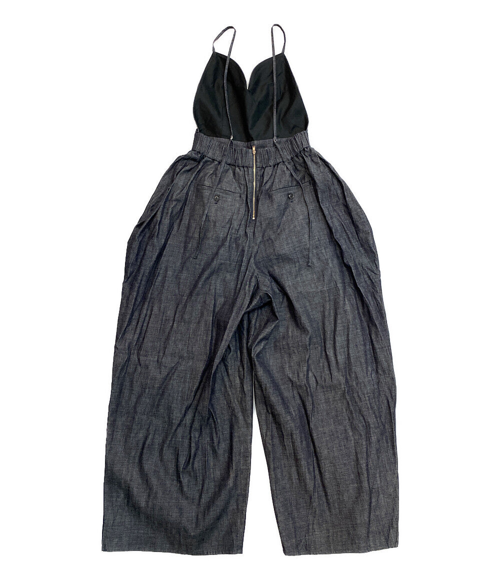 美品 イウエンマトフ オールインワン デニム 8726-162-0085 レディース SIZE 38 AEWEN MATOPH