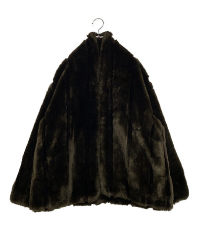 ６ BEAUTY＆YOUTH ロク ビューティーアンドユース フェイクミンクファーコート ブラウン レディース SIZE 36