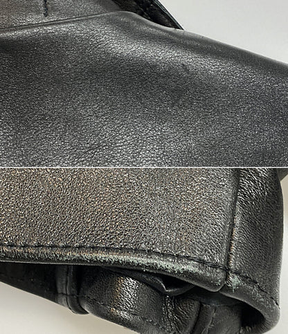 トリプルシックス ライダースジャケット 内側キルティング メンズ SIZE 36 666