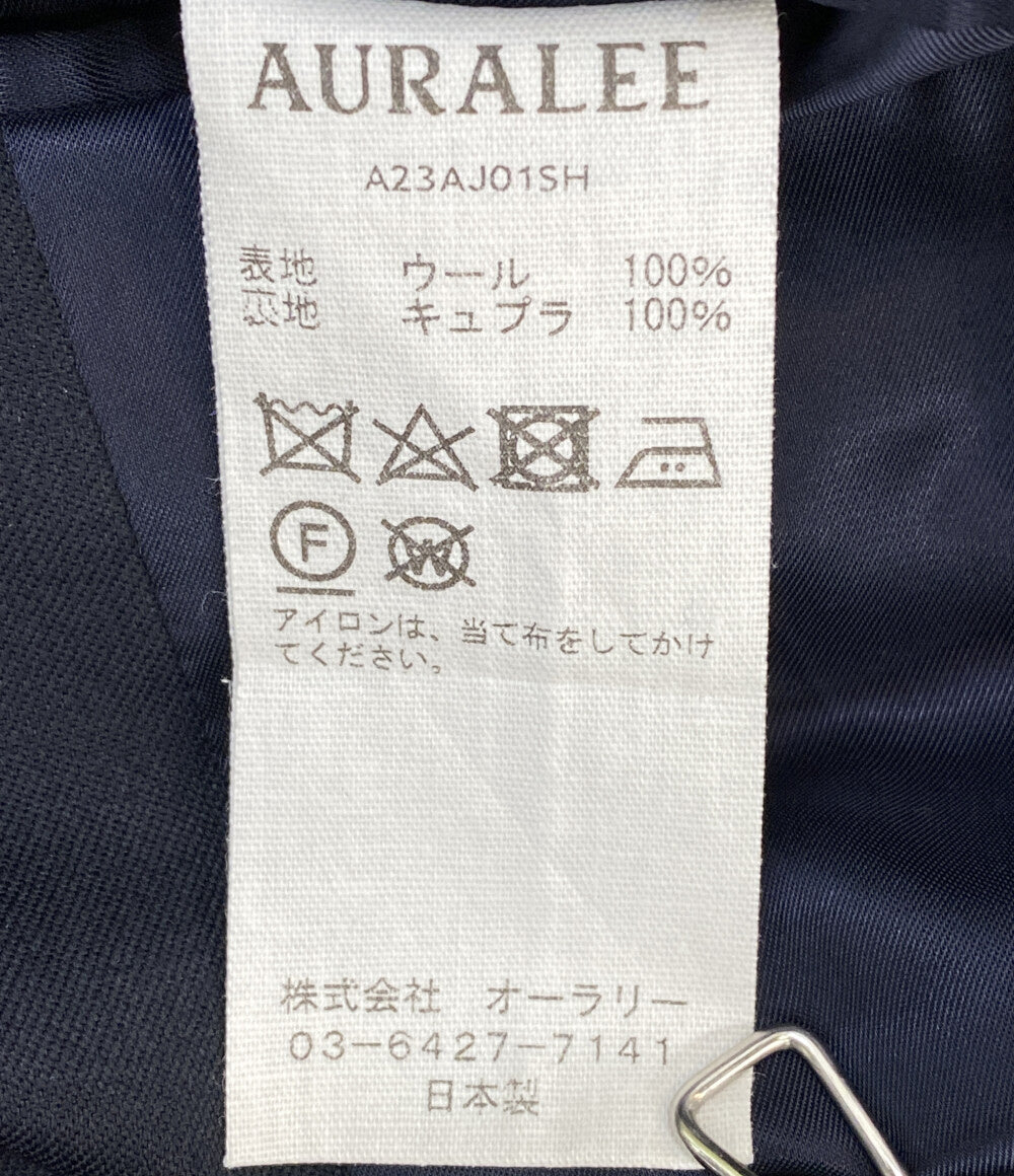 オーラリー テーラードジャケット SUPER FINE WOOL TWILL JACKET 23AW メンズ SIZE 1 AURALEE