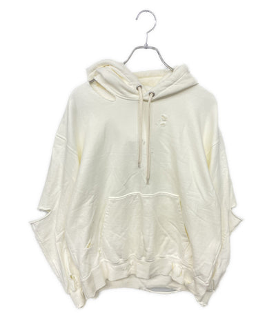 美品 VICTIM ビッグシルエットダメージプルオーバーパーカー VTM-23-CS-102 メンズ SIZE M ヴィクティム