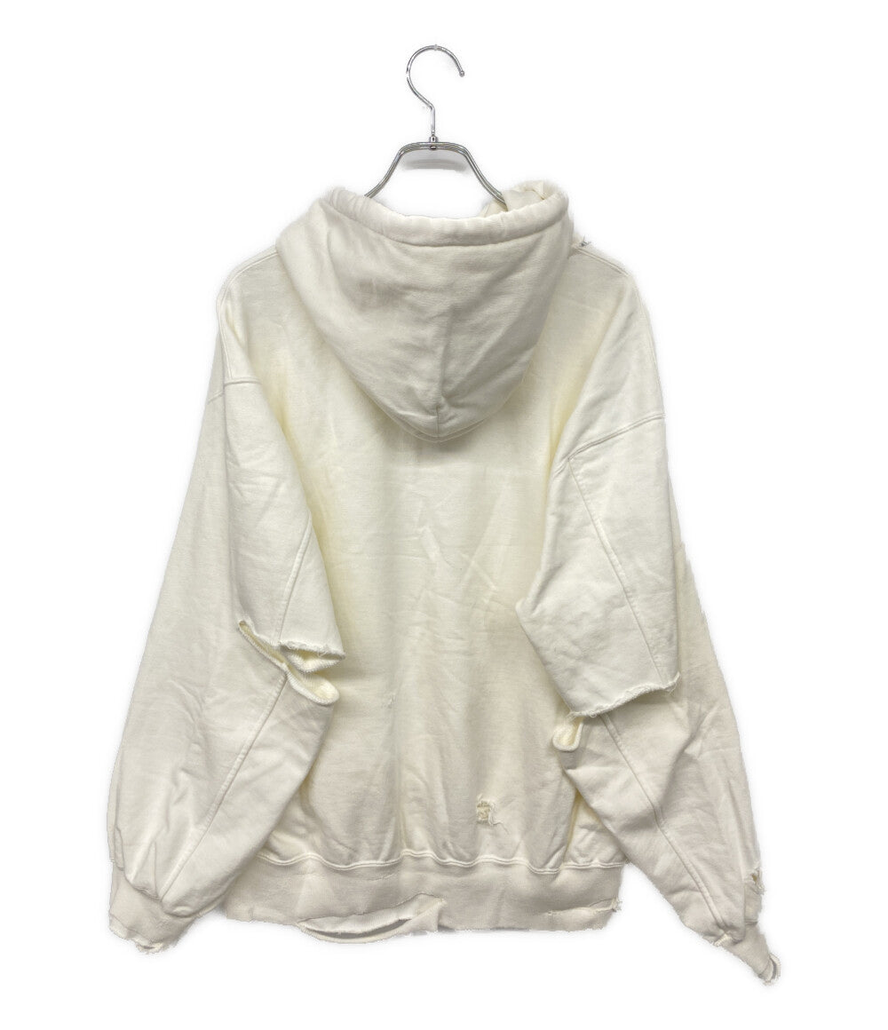 美品 VICTIM ビッグシルエットダメージプルオーバーパーカー VTM-23-CS-102 メンズ SIZE M ヴィクティム