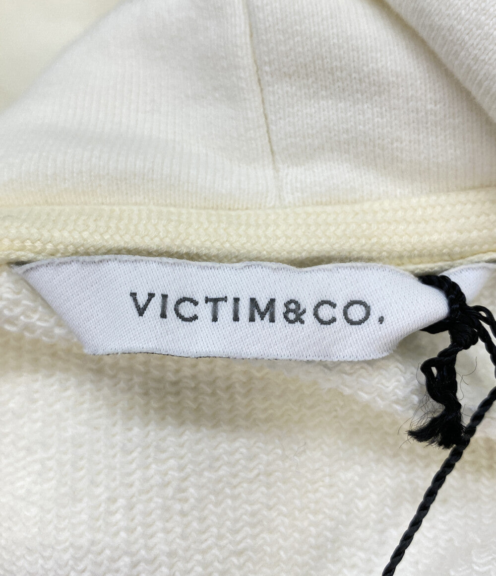 美品 VICTIM ビッグシルエットダメージプルオーバーパーカー VTM-23-CS-102 メンズ SIZE M ヴィクティム