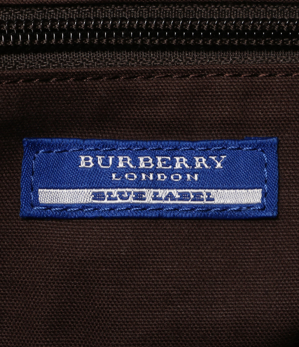 バーバリーブルーレーベル ショルダーバッグ ピンク×ブラウン ZAE74-001-14 レディース BURBERRY BLUE LABEL