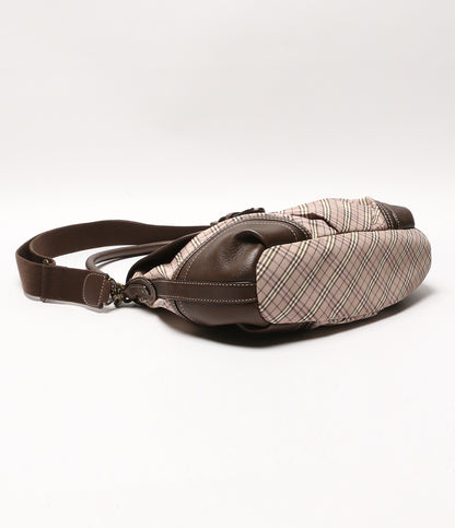 バーバリーブルーレーベル ショルダーバッグ ピンク×ブラウン ZAE74-001-14 レディース BURBERRY BLUE LABEL