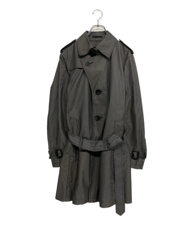 バーバリーブラックレーベル トレンチコート グレー D1A15-201-08 メンズ SIZE M BURBERRY BLACK LABEL