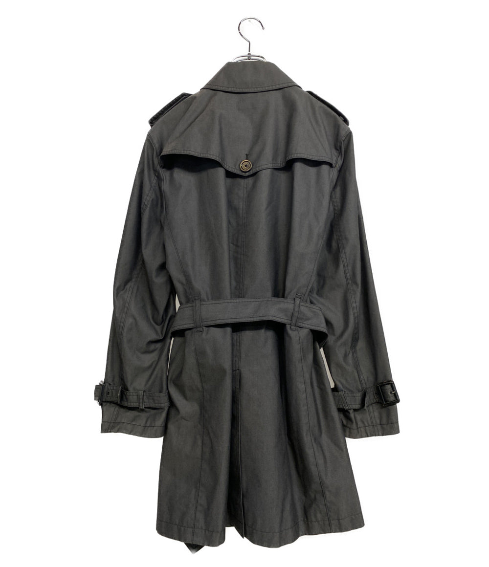 バーバリーブラックレーベル トレンチコート グレー D1A15-201-08 メンズ SIZE M BURBERRY BLACK LABEL