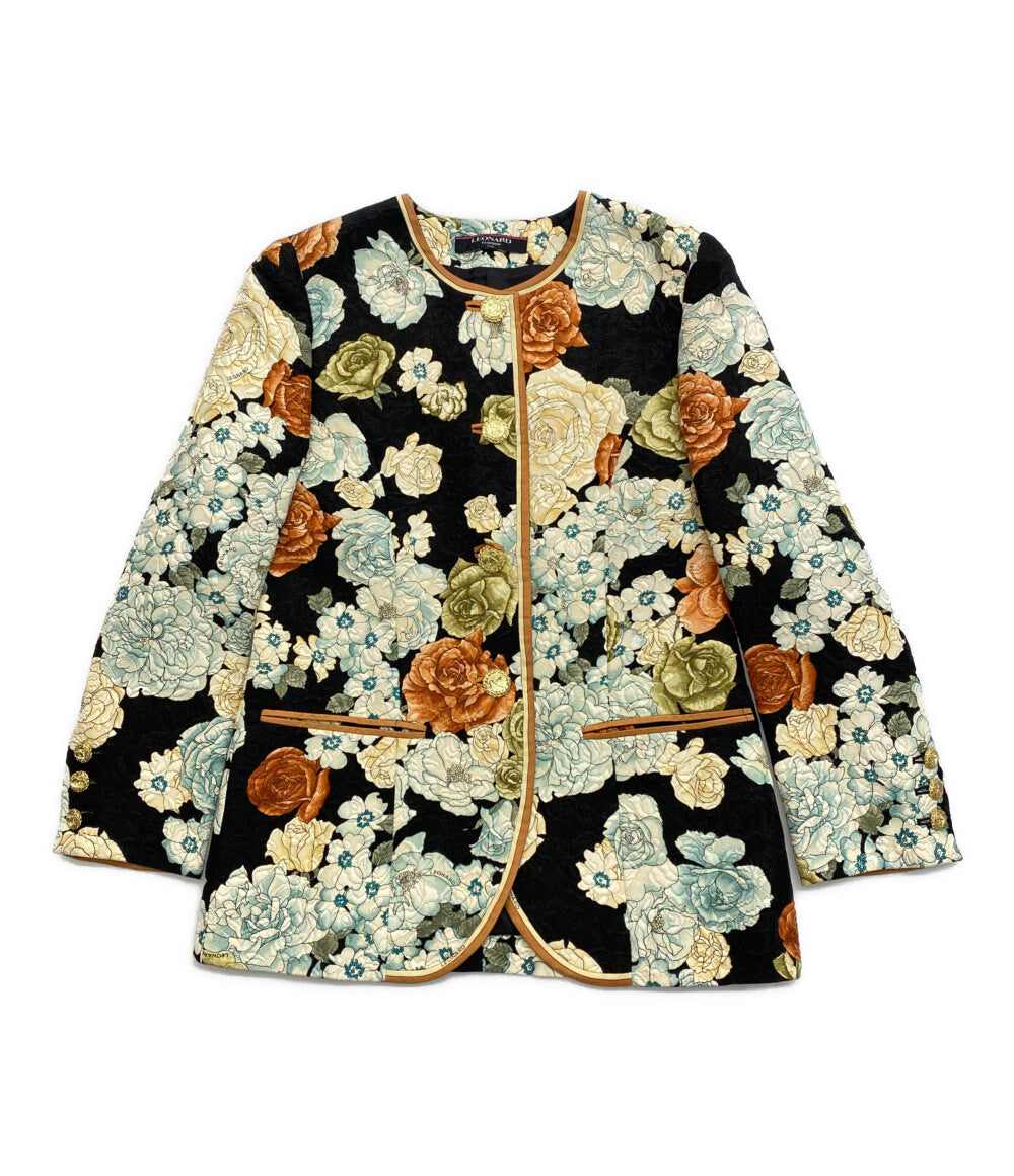 LEONARD セットアップ ジャケットスカート 花柄 レディース SIZE 9AR レオナール