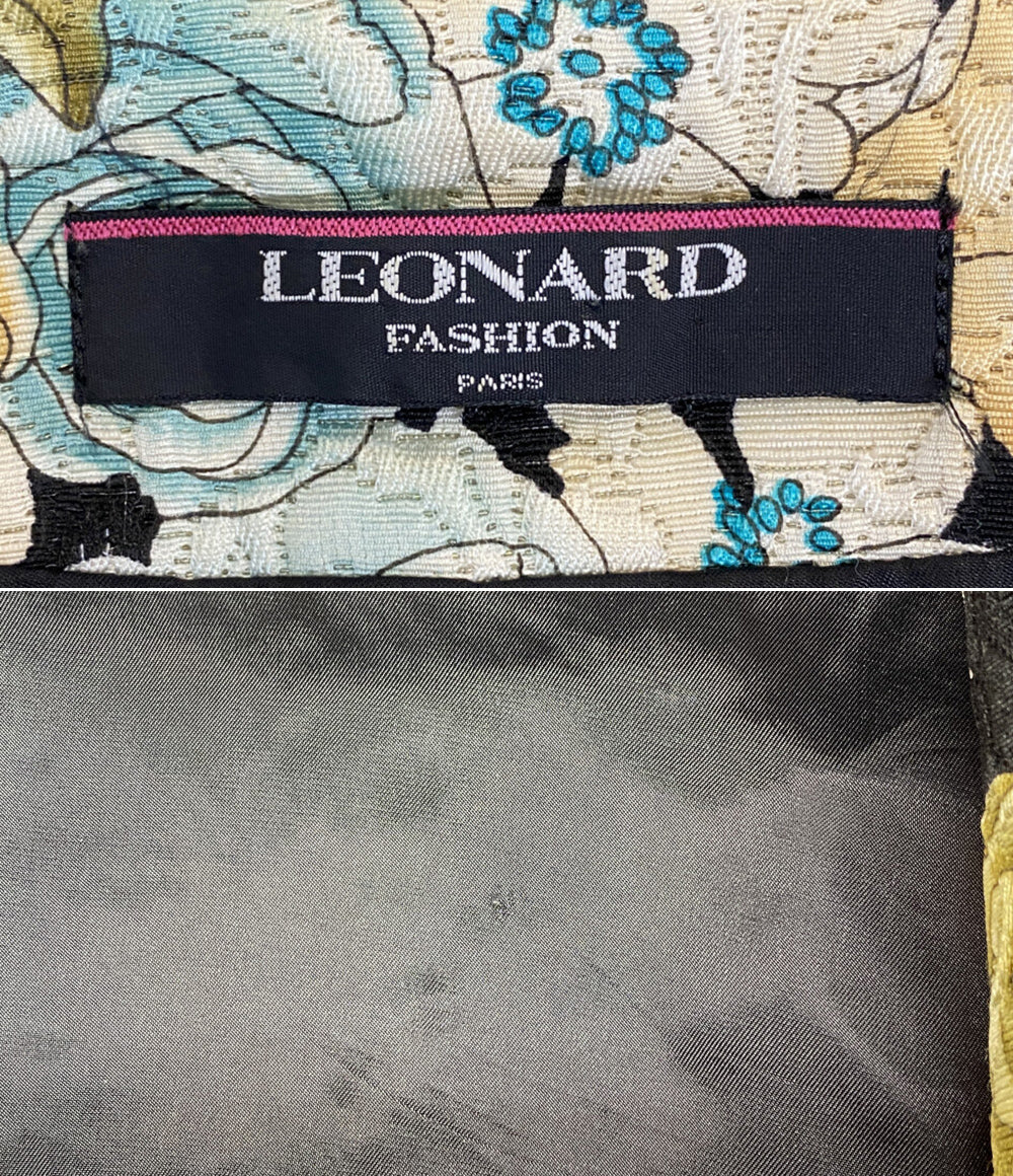 LEONARD セットアップ ジャケットスカート 花柄 レディース SIZE 9AR