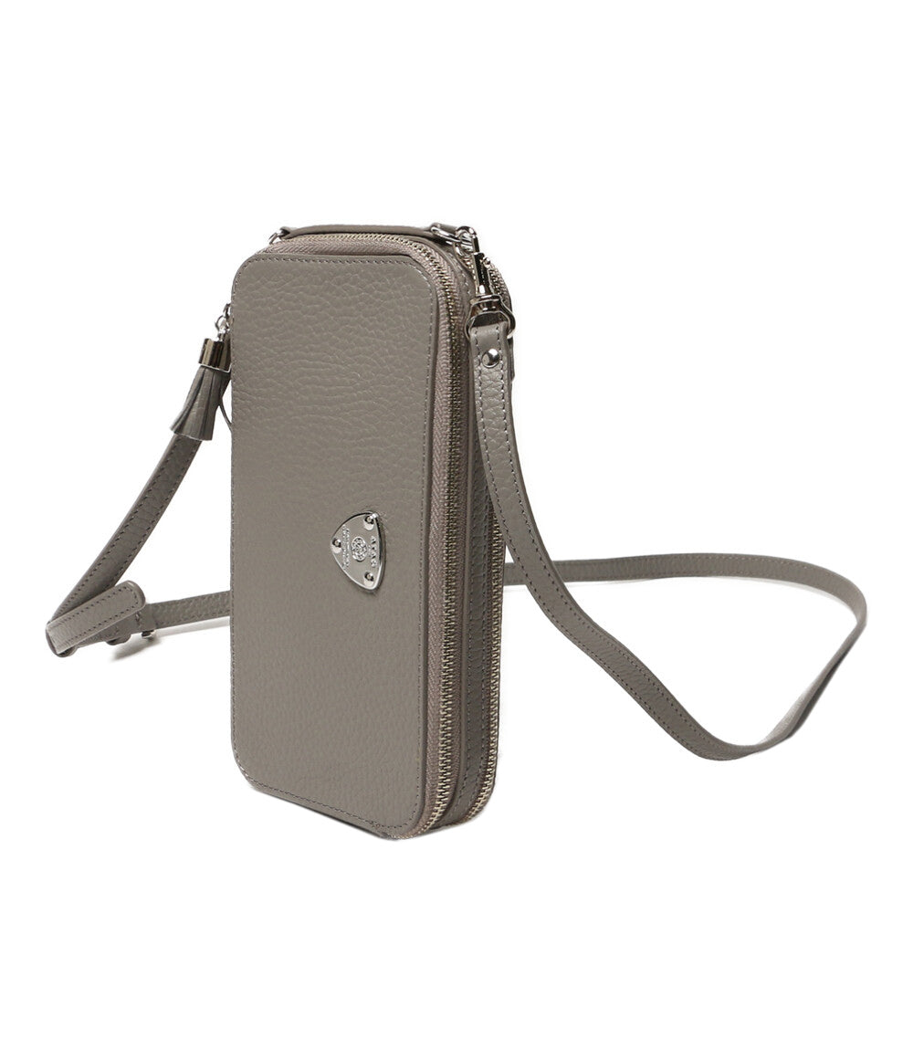 美品 アタオ ポシェット アミュレット・ケリー ストーングレー レディース ATAO