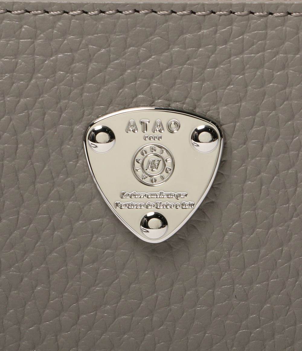 美品 アタオ ポシェット アミュレット・ケリー ストーングレー レディース ATAO