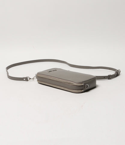 美品 アタオ ポシェット アミュレット・ケリー ストーングレー レディース ATAO