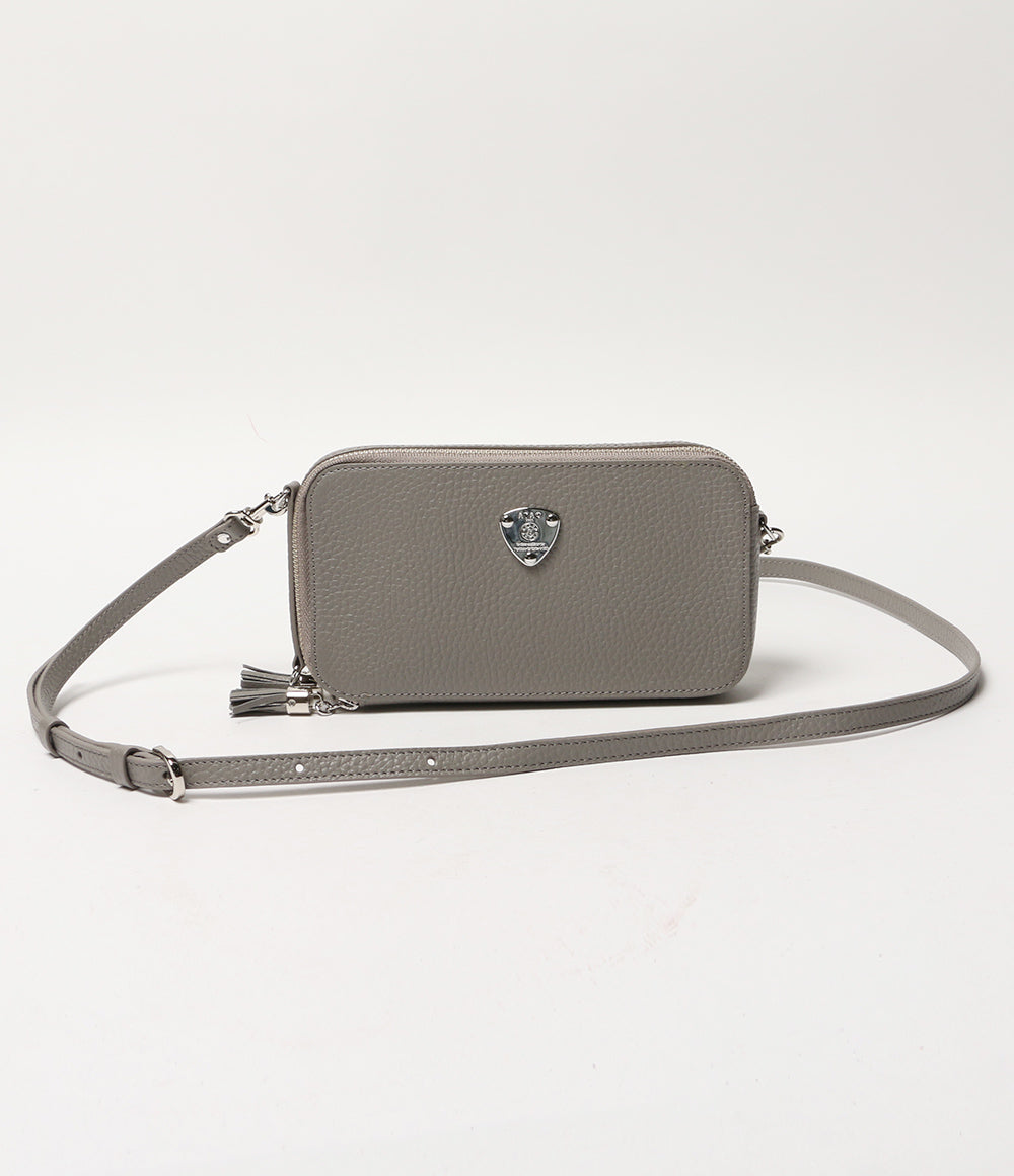 美品 アタオ ポシェット アミュレット・ケリー ストーングレー レディース ATAO