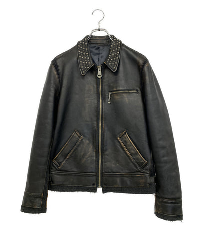 ミハラヤスヒロ ジャケット スタッズ 41011273 馬革 メンズ SIZE 46 MIHARA YASUHIRO