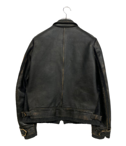 ミハラヤスヒロ ジャケット スタッズ 41011273 馬革 メンズ SIZE 46 MIHARA YASUHIRO