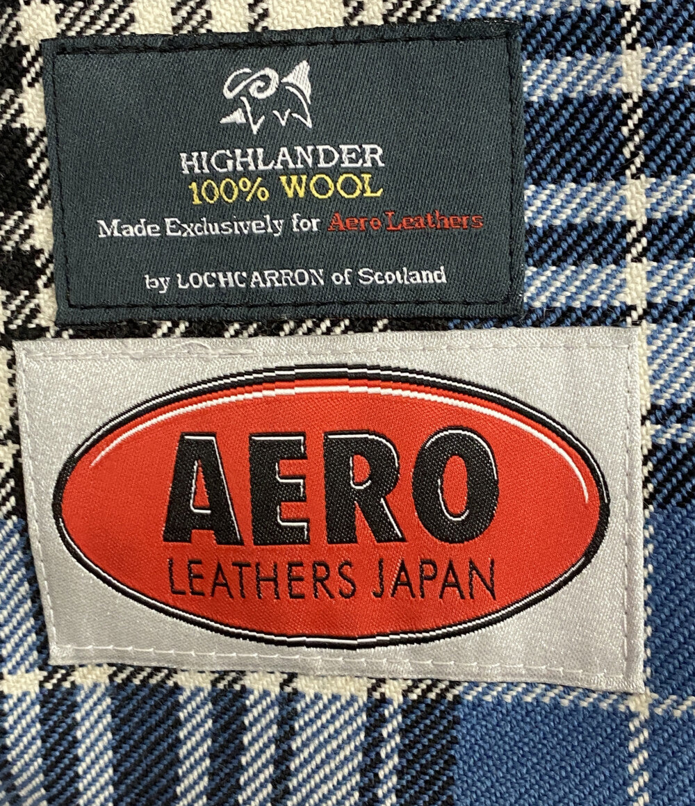 エアロレザー ライダースジャケット シングル メンズ SIZE 32 AERO LEATHER