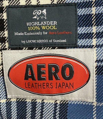 エアロレザー ライダースジャケット シングル メンズ SIZE 32 AERO LEATHER