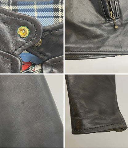 エアロレザー ライダースジャケット シングル メンズ SIZE 32 AERO LEATHER