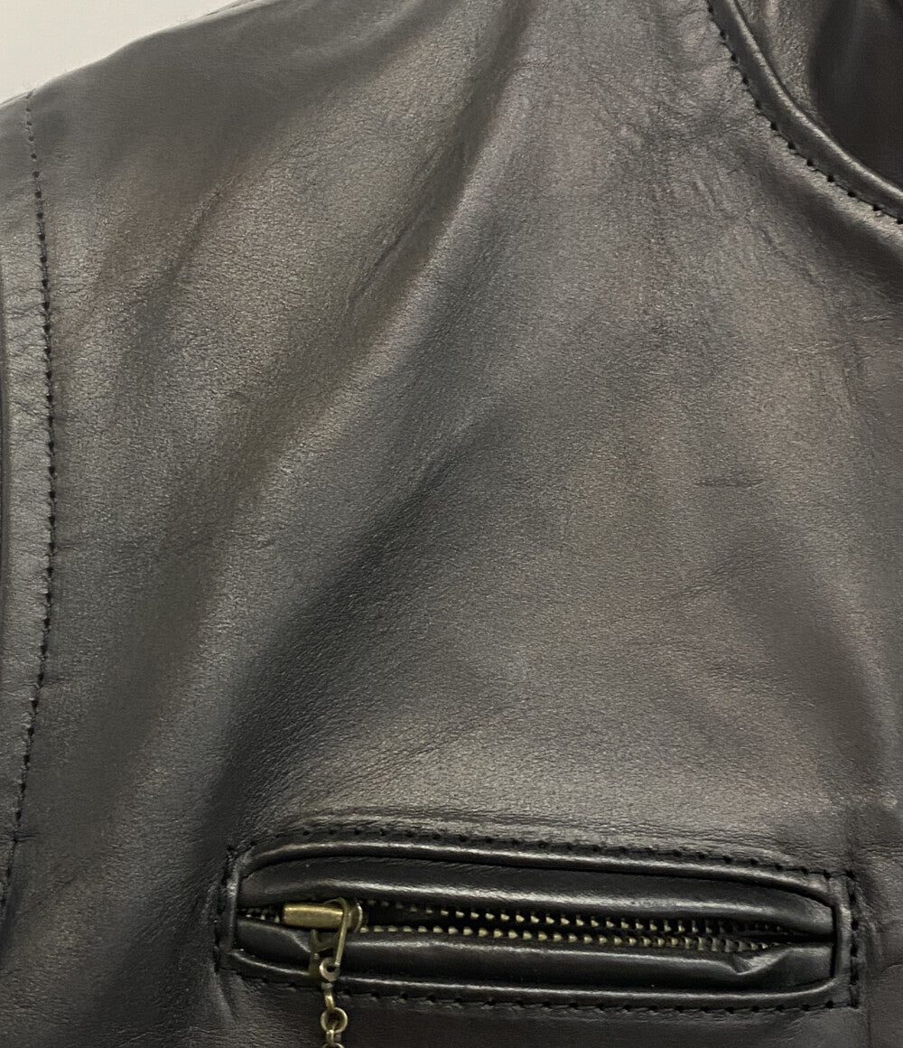 エアロレザー ライダースジャケット シングル メンズ SIZE 32 AERO LEATHER