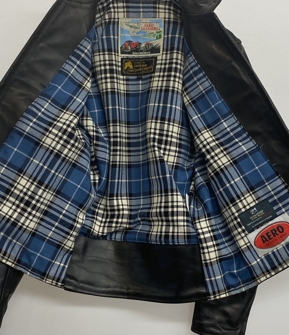 エアロレザー ライダースジャケット シングル メンズ SIZE 32 AERO LEATHER