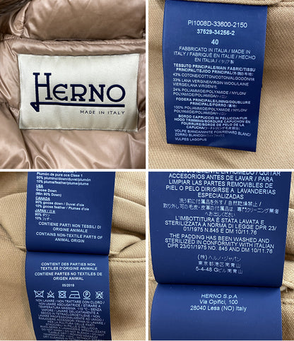 ヘルノ ダウンジャケット レディース SIZE 40 HERNO