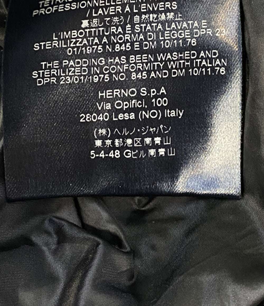 ヘルノ ダウンコート フード レディース SIZE 44 HERNO