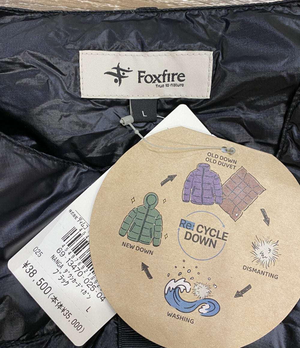 美品 ナンガ フォックスファイヤー アングラーズ2WAYダウンカーディガン メンズ SIZE L NANGA×Foxfire