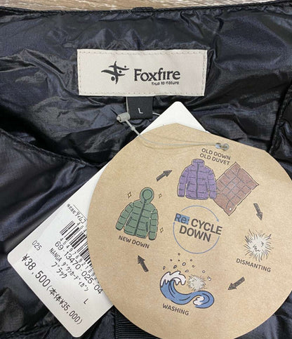 美品 ナンガ フォックスファイヤー アングラーズ2WAYダウンカーディガン メンズ SIZE L NANGA×Foxfire