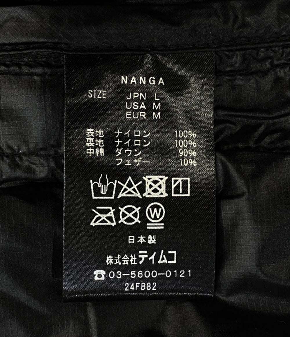 美品 ナンガ フォックスファイヤー アングラーズ2WAYダウンカーディガン メンズ SIZE L NANGA×Foxfire