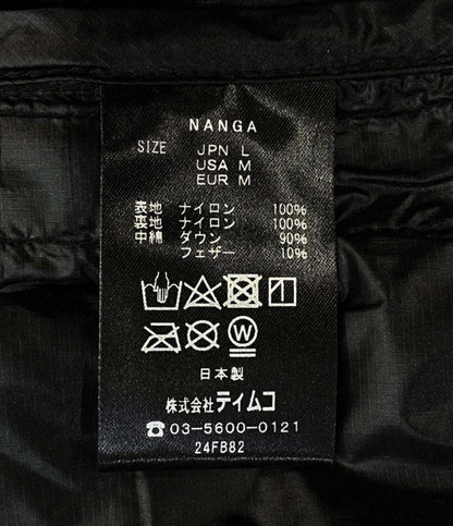 美品 ナンガ フォックスファイヤー アングラーズ2WAYダウンカーディガン メンズ SIZE L NANGA×Foxfire