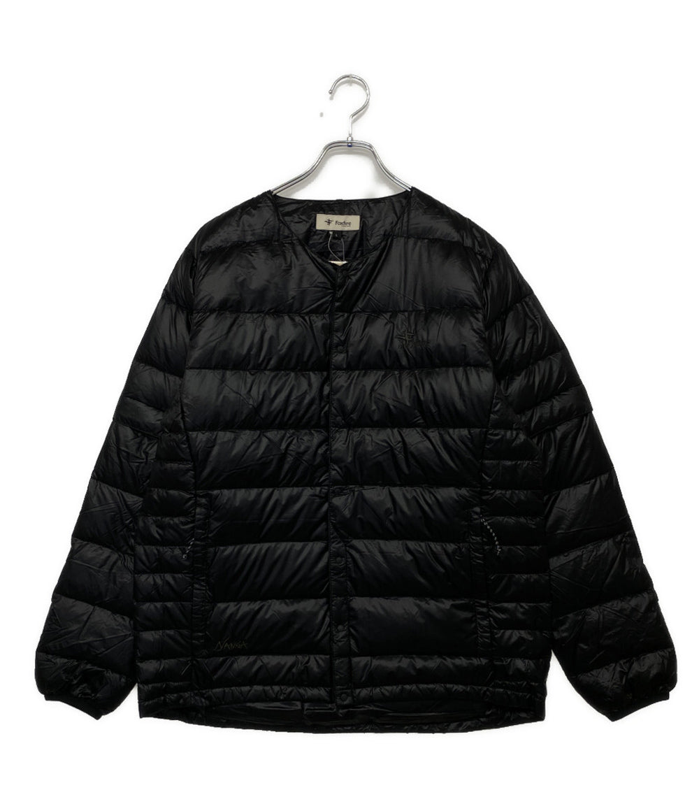 美品 ナンガ フォックスファイヤー アングラーズ2WAYダウンカーディガン メンズ SIZE L NANGA×Foxfire