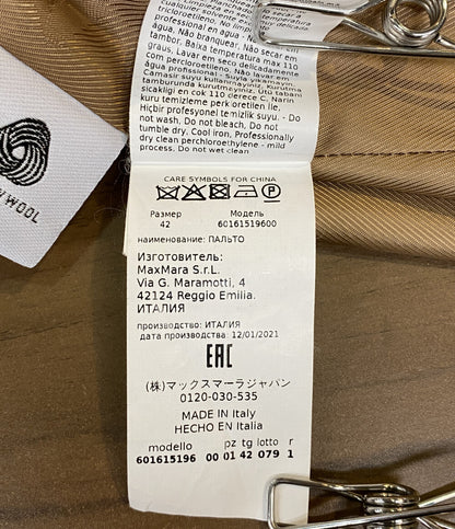 マックスマーラ ステュディオ ピーコート 60161519600 レディース SIZE 42 MAXMARA STUDIO