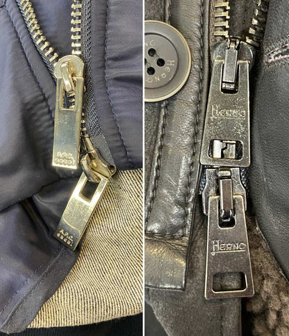 ヘルノ フード付きブラウンシアリングコート PL0092U-18096-8990 メンズ SIZE 46 HERNO