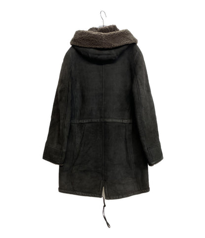 ヘルノ フード付きブラウンシアリングコート PL0092U-18096-8990 メンズ SIZE 46 HERNO