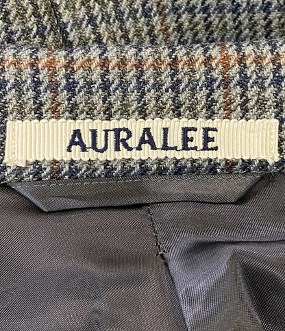 オーラリー 美品 ダブルフェイスチェックダブルブレストコート A8AC03BN メンズ SIZE 1 AURALEE